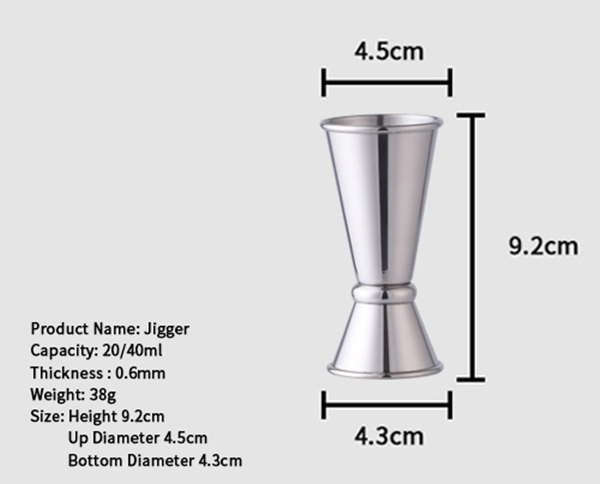 20-40ml Japanese Jigger