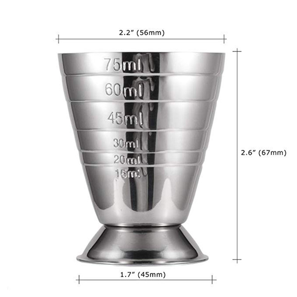 Stainless Steel 75ml Measuring Jigger