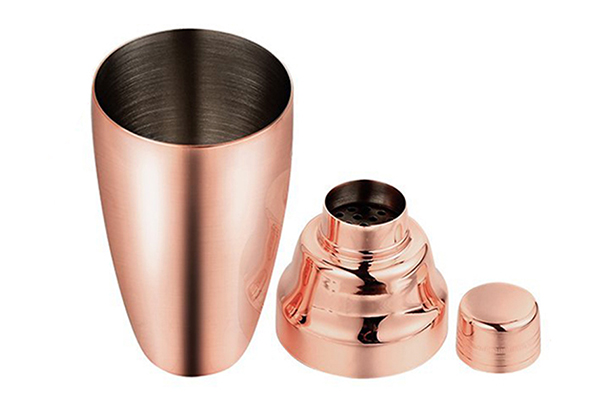 Stainless Steel Copper Plated Cocktail Shaker 550ml/700ml