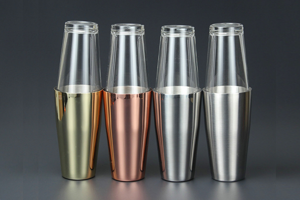 Stainless Steel Boston Shaker With Glass