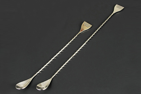 Stainless Steel Bar Spoon With Strainer End
