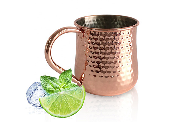 Copper Plated Hammered Moscow Mule Mug