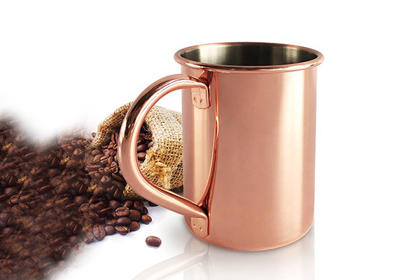 Copper plated Straight Sided Moscow Mule Mug