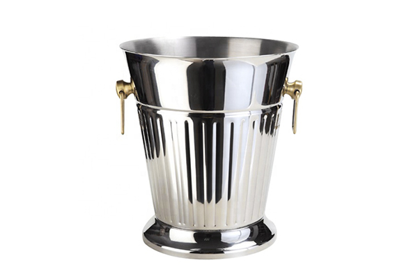 Stainless Steel Handgrip Ice Bucket 4L