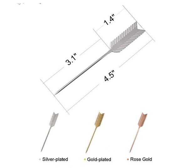 Stainless Steel Cocktail Garnish Picks Arrow 